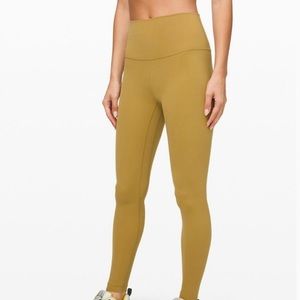 Lululemon Align 28” Mustard Yellow 💛 (grape leaf)
